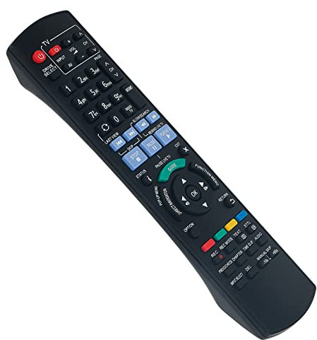 AULCMEET N2QAYB000986 Fernbedienung Ersetzen Passend für Panasonic Blu-ray Disc Recorder DMR-BCT940 DMR-BST845 DMR-BST940 DMR-BCT84 DMR-BCT845 DMR-BST740 DMR-BCT74ENK DMR-BCT845EG DMR-BCT84ENS