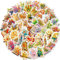 AUCEKO 50 Stück Bücher Blumen Aufkleber Pack Blumen Sticker Set wasserdichte Vinyl Sticker für Laptop Kinder Autos Motorrad Fahrrad Skateboard Gepäck Koffer Computer Aufkleber Graffiti Decal