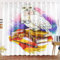 Fadaing Eule Verdunkelungsvorhang-Set Für Schlafzimmer 3D-Druck Cartoon Eule Vorhänge Für Kinderzimmer Schiebegardine Blickdicht Für Dekoration Wohnzimmer (150x166cm(BxH)/ 75x166cmx2,3)