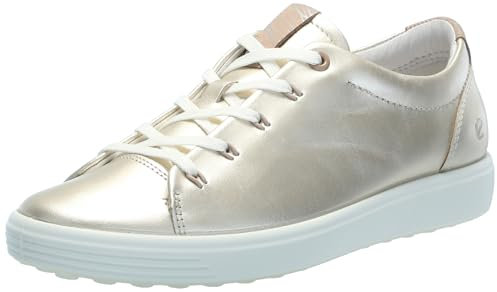 ECCO Damen Soft 7 Sneaker, Reines Weißgold, 39/39.5 EU