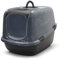 XXL Katzentoilette Nestor Jumbo schwarz-marmor speziell für große Katzenrassen 66,5 x 48,5 x 46,5 cm