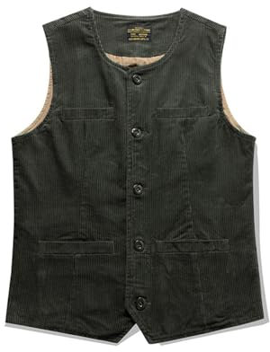 Fleeceweste Herren Verdicken Einfarbig Ärmellose Weste Herren Warm Outdoor Weste Für Herren Weich Taschen Weste Reißverschlussleiste Herren B-Army Green L