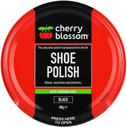 PVONLINE OASIS Footwear Polish Shoe Polish, Renew, Protect & Nourish Shoes, Glossy Polish for Shoes, high-gloss shine, Footwear Accessories, Shiny Shoes, 40g, (BLACK)