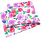 Wollhuhn ÖKO Kinder/Jungen/Mädchen Cooles Elastisches Stirnband/Haarband Bequem Zweilagig Jersey Oder Fleece Viele Motive 21215152 (Blumen Rosa/Pink)