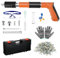 WOOLUCK Pistola Manuale Sparachiodi con 200 chiodi tondi, Portatile Nail Gun Silenziatore Regolabile Pistola Per Chiodi, Pistola per muri di cemento