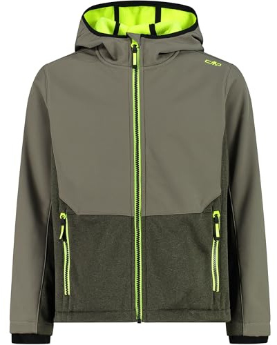 CMP Kinderjacke aus Softshell mit fester Kapuze, Unisex, für Kinder und Jugendliche