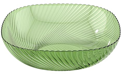 9in Luxury Fruit Bowl Large Capacity Snack Plate Plastic Candy Storager | Fruit Serving Platter, Versatile Usage
