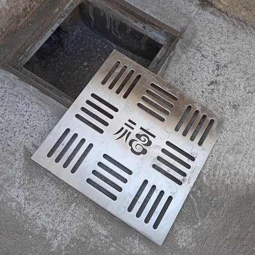 Tapa Desague Terraza Tapa de Drenaje Cuadrada con Rejilla Extraíble, Rejilla de Drenaje Exterior Pequeña de Acero Inoxidable, Filtro de Drenaje para Descarga de Bomba de Sumidero, Drenaje de Patio de