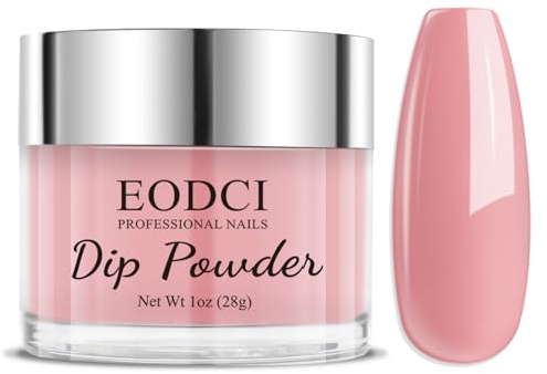 EODCI Nude Dipping Powder, 1 Oz Dipping Nagelpulver, EODCI Dip Pulver Nagel Dipping Puder French Nagelkunst Starter Maniküre für Salon DIY & Hause Nagelpuder Spiegelpulver