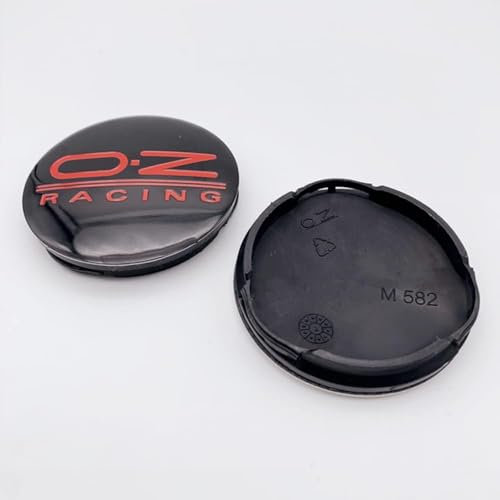 APYRTEYC 4 Stück Nabendeckel, für 55mm OZ Racing M582 Wasserdicht Staubdicht Radnabendeckel, Felgenkappen Center Caps, Auto Zubehör