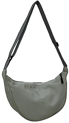 für Damen und Herren, Nylon-Taschen, Umhängetasche, Geldbörse mit verstellbarem Riemen, einfarbig, Brusttasche, Umhängetasche Schlauchboot Taschen (GN1, One Size)