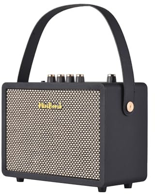 Btuty DK Electric Guitar Amp Clear/Distorted Dual Channel Built-in Reverb and Delay Effects Portable Guitar Practice Speaker for Daily Practice Street Performances Supports BT/Headphone Connection