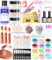 Acrylic Nail Kit Practice Hand for Acrylic Nails Nail Forms and DIY Nail Art Tools with Anything for Beginner (-24)