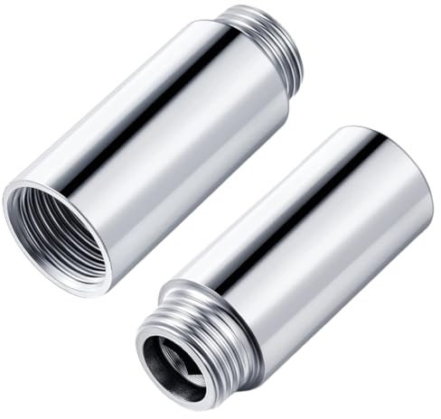 2 Pezzi Tubo Di Prolunga Per Soffione Doccia 50Mm Braccio Di Estensione Testa Di Doccia Braccio Di Prolunga Per Tubo Doccia In Acciaio Inossidabile Per Sostenere Ed Estendere Soffione Doccia