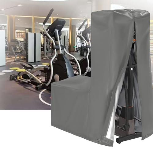 Schutzhülle für Crosstrainer 420D Oxford Wasserdicht Ellipsentrainer Abdeckung,Ellipsentrainer Abdeckung,Crosstrainer-Abdeckung Wasser- und Staubdicht(Size:210D-181x74x165cm,Color:Gray)