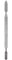 Leather Edge Dye Pen, Leather Edge Roller Double Head Printing Tool Stainless Steel Roller Pen Applicator for Leather Craft DIY (Round Head)