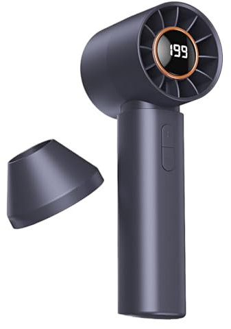 Handheld Fan - Personal Handheld Bladeless Fan with Turbo Tech,Powerful High-Speed Motor, Type-C Rechargeable Cool Gadgets for Home, Outdoor Activities