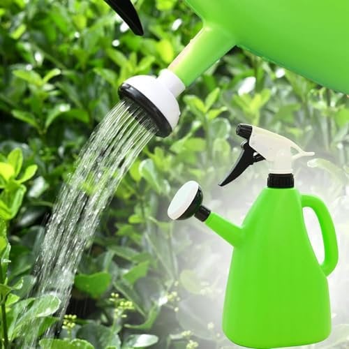 2in1 Plastic Watering Can with Mister,Watering Can for Indoor Plants,Small Watering Spray Cans,Pressure Spray Water Kettle, Gardening Water Jug for Plants, for Indoor Outdoor House Plants Flower