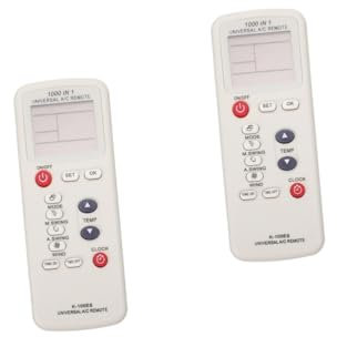 PartyKindom 2 Pezzi telecomando del condizionatore d'aria telecomandi universali per condizionatori telecomando condizionatore fornitura di condizionatori condizionatore d'aria universale AbS