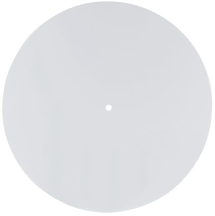 YEHEI Acrylic Turntable Mat Reduce Static Dust Noise Replacement Record Platter Slipmat for 12 Inch Record Player White