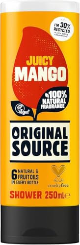 Original Source Mango Shower Gel 250ml – Vegan, Paraben-Free, Cruelty-Free, 6 Natural & Fruit Oils, 100% Natural Fragrance, Microplastic-Free | SterlingSquare
