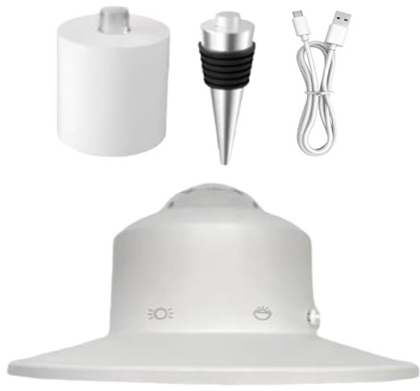 Lámpara de botella inalámbrica, LED Wine Bottle Light, 4,57 x 4,57 x 6,38 pulgadas Dimming Lampshade Lights, Recargable Ambient Lighting, Ideal para el hogar, restaurante, Bar, Cool Gadget Decor
