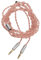 Headphone Adapter Cable, Headphone Y Splitter Cable High Durability Dual 3.5mm To 2.5mm 3. 4.4mm 49.21 Inch Length for Mobile Phone PC (Antique Brass)