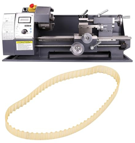 ASHATA Mini Lathe Belt, 1.5M X 70 Teeth 9mm Width Transparent Polyurethane Drive Belt with High Elasticity for 0618 0618 3B 7x12 7x14 CJ18A Mini Lathe
