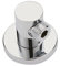 Milano Mirage Wall Mounted Round Bathroom Outlet Elbow for Hand Shower Handset Hose - Chrome