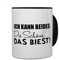 printplanet Tasse mit Spruch: Ich kann beides: Die Schöne & das Biest! - Kaffeebecher, Mug, Becher, Kaffeetasse - Farbe Schwarz