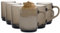 Duralex Versailles Glass Coffee Mugs - 260ml Cups for Tea, Hot Drinks - Smoke - Pack of 12