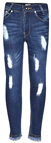A2Z 4 Kids Girls Ripped Skinny Denim Jeans Stretch Frayed Jeggings Trousers | Distressed Rough Denim Pants Fashion Stretch Girls Ages 5 to 13 Years Wears