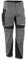 Grizzlyskin Bundhose Grau/Schwarz N46 - Unisex Workwear Arbeitshose für Männer und Damen mit vielen Taschen, Cordura-Schutzhose
