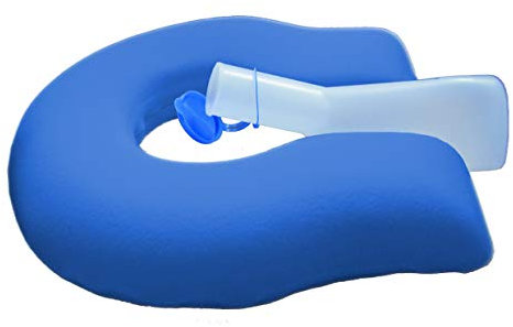 U-Form-Kissen Sitzkissen Sitzring Lagerungskissen Druckentlastung blau