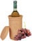 MamboCat - Refroidisseur de vin + soucoupe - Diamètre : 12,5 cm - Hauteur : 20,5 cm - Pour le refroidissement de bouteille à eau, à vin et mousseux - En terre cuite - Refroidit pendant des heures