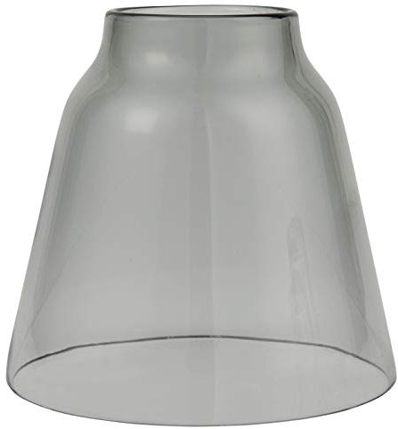 Glocke Loch oben graues Glas mundgeblasen