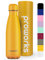 Proworks Botellas de Agua Deportiva de Acero Inoxidable | Cantimplora Termo con Doble Aislamiento para 12 Horas de Bebida Caliente y 24 horas de Bebida Fría - Libre de BPA - 500ml – Amarillo Suave
