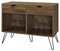 Ameriwood Concord Turntable Stand, Walnut Look