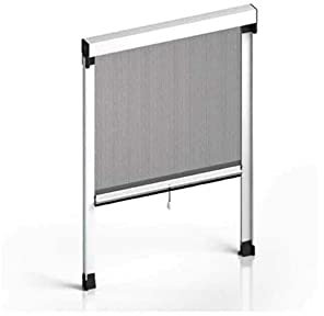 ZANZARIERA A RULLOFLASH CON FRIZIONE INSETTI PORTE FINESTRE 140X160 AVORIO RAL 1013