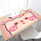 Giyuco Grand Tapis de Souris de jeu900x300x4mm avec Une Couture en Caoutchouc Naturel Souple, adapté aux sous-Verres de Table au Bureau Fleur Rose