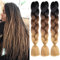 Xtrend 3Packs 3 tons Jumbo tressage cheveux 24 pouces synthétique Afro tressage Extensions de cheveux pour les tresses de boîte et torsion Crochet cheveux tressage (3Packs,)