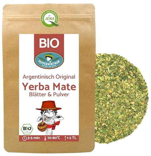 Bio Mate Tee Chimarrao 1kg - Organic Green Yerba Mate - Original Classic - vom brasilianischen Familienbetrieb - PEPPERMINTMAN