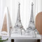 Therwen Eiffelturm-Figur, Metall, Paris, Eiffelturm, Nachbildung, Ständer, Halter für Party-Dekoration, Kuchendekoration, Schlafzimmer, Zimmer, Zuhause, Valentinstag, Geschenk, 38,1 cm, Silberfarben,