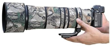 ONCFOTO Waterproof Lens Cover for Sony FE 200-600mm F5.6-6.3 G OSS - Camouflage Rain Cover, Lens Protective Case (Leaf)