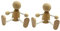 EXCEART 2st Hölzerner Mann Unbemalte Holzfiguren Bastelpuppe Aus Holz Menschen Skulptur Aus Holz Puppen Stecken Menschen Marionette Aus Holz Schreibtischaufsatz Körper Kind Holzstapel