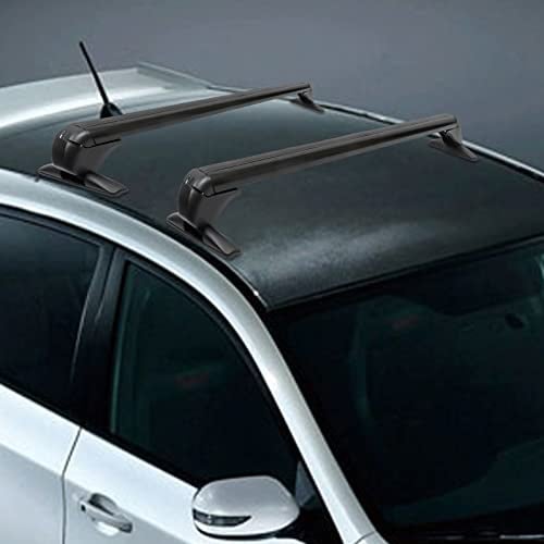 Barre Portapacchi Universali da 75 kg - Compatibili Con Binari per Bagagli, Trasversali, in Alluminio - Set per Auto Con Serratura, per 4 o 5 Porte