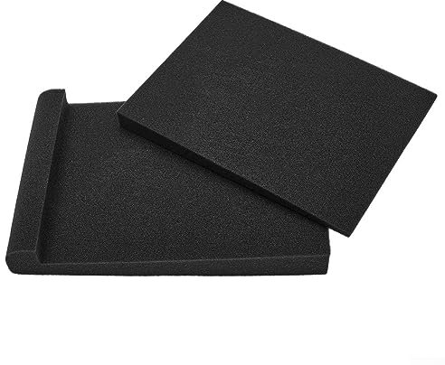 Akustische Isolierung für Pads, Studio-Monitorisolierung für Pads, Studio-Monitor-Lautsprecher-Isolierung für Pads, Dichte, Akustikschaum für Pads, 2 Stück