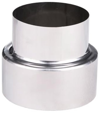 BBTISG Riduttore Per Canna Fumaria In Acciaio Inossidabile, Tubo Riduzione Stufa da 100 mm su 80 mm in Acciaio Adattatore Per Stufa Per Il Collegamento Di Condotte Di Conversione