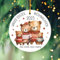 Geschenke.de Acryl-Anhänger Bärenfamilie individuell mit Namen – Weihnachtsbaumschmuck – Mit Band zum Aufhängen & Organzabeutel – Geschenkidee zu Weihnachten – Geschenk für Großeltern - ⌀ 9cm