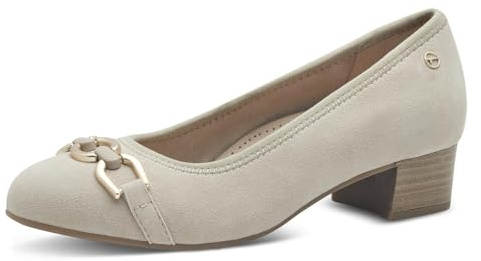 Tamaris Comfort Damen Pumps aus Leder Kleiner Absatz